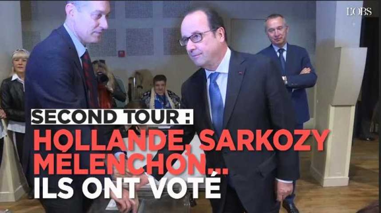 Second tour : Hollande, Sarkozy, Mélenchon... Ils ont voté