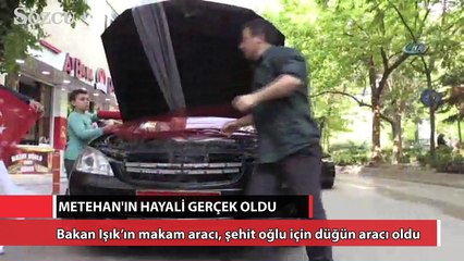 Metehan'ın hayali gerçek oldu