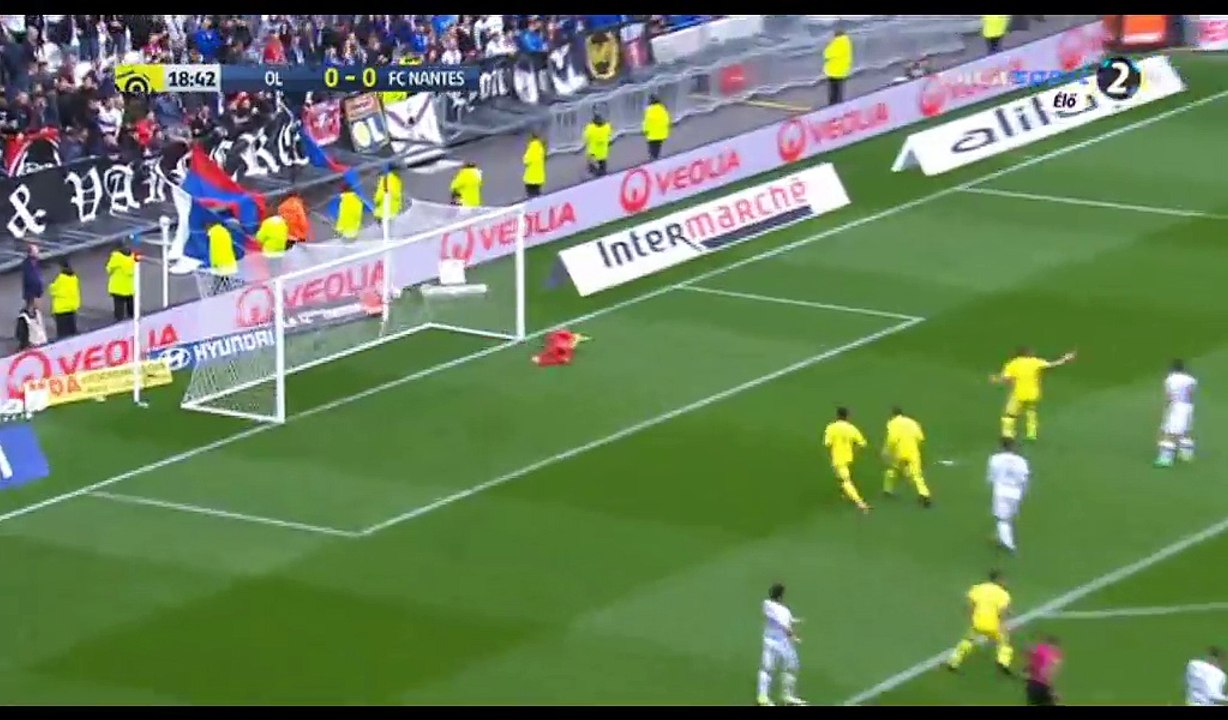 Valentin Rongier Goal HD - Lyon 0-1 Nantes - 07.05.2017
