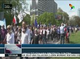 Polonia: opositores al gobierno protestan en Varsovia