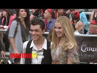 ADAM IRIGOYEN and CAROLINE SUNSHINE at "On Stranger Tides" WORLD PREMIERE