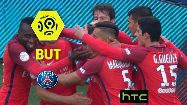 But MARQUINHOS (83ème) / Paris Saint-Germain - SC Bastia - (5-0) - (PARIS-SCB) / 2016-17