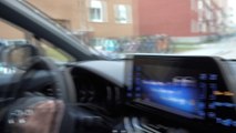 Suraj Sharma from Karlskrona driving his Toyota CHR Hybrid in Uppsala home from BTH  April 17, 2017