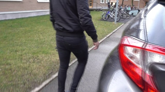 Suraj Sharma driving Toyota CHR hybrid from Uppsala home to BTH Karlskrona, Apr 25, 2017