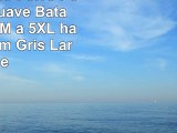 Hombre Liso Forro Polar Extrasuave Bata  Baño bata  M a 5XL  hasta 1626 cm  Gris Large