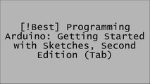 [BOOK] Programming Arduino: Getting Started with Sketches, Second Edition (Tab) W.O.R.D