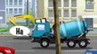Cars Cartoon Episodes for kids w The Blue Cement Mixer Truck & JCB Machinery Bip Bip Cars for kids