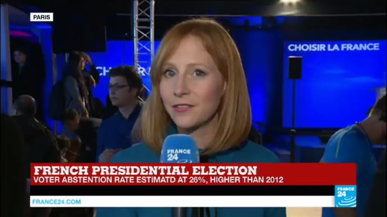 France Presidential Election: Voter abstention rate estimated at 26%