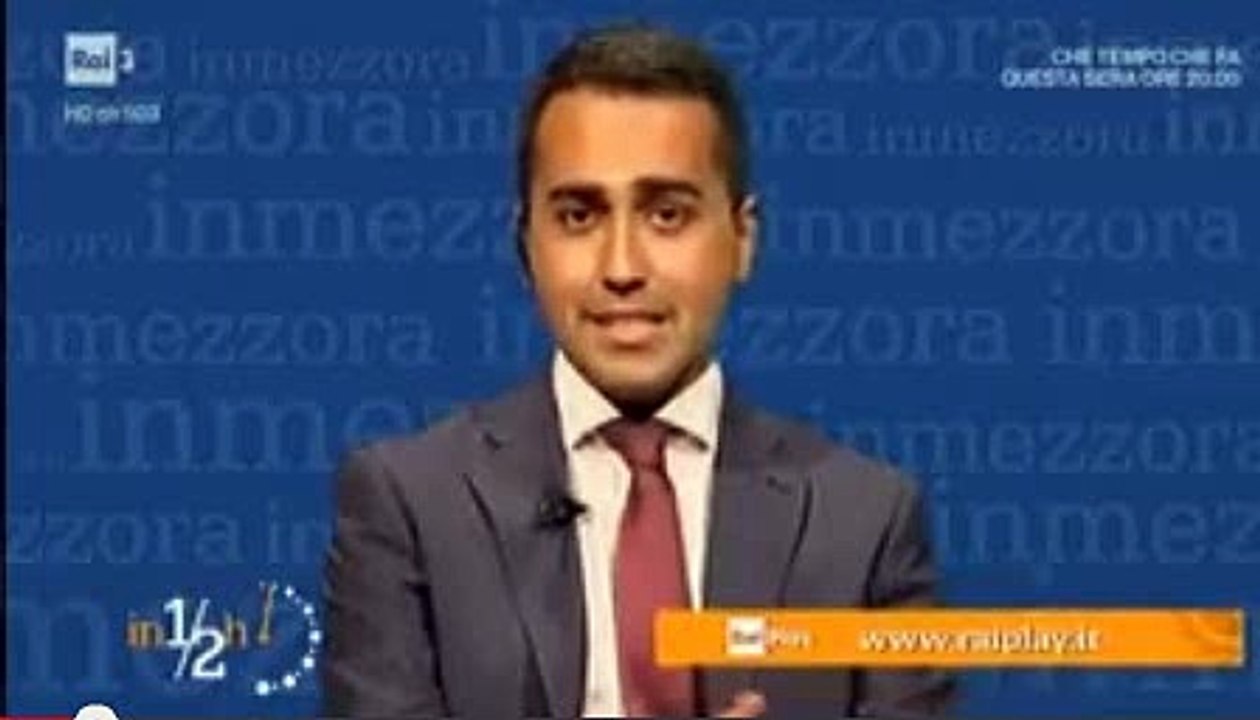 Luigi Di Maio: In mezz'ora #Rai3 (07 maggio 2017)