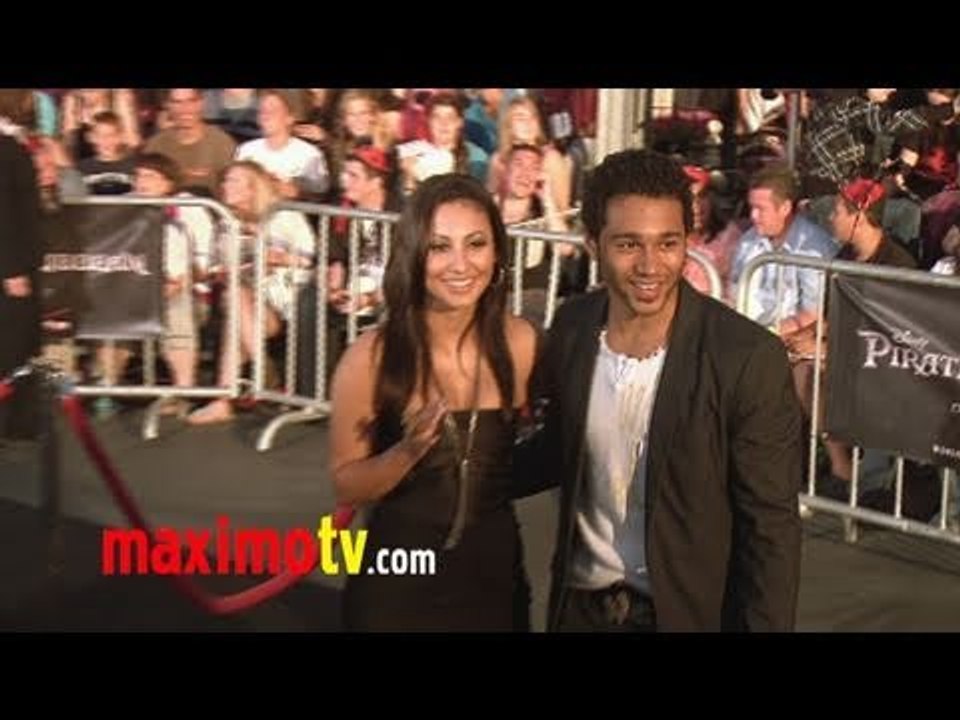 Francia Raisa and Corbin Bleu at "On Stranger T...
