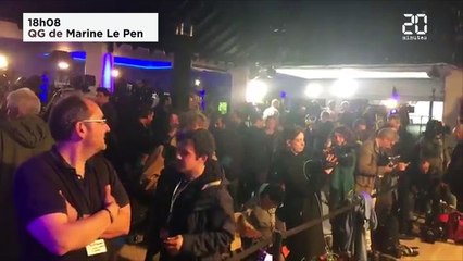 L'ambiance dans les QG des candidats à quelques minutes des résultats