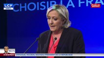 Présidentielle : Discours de Marine Le Pen après les résultats du second tour