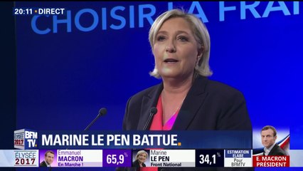 Marine Le Pen se félicite du "résultat historique et massif" pour le Front national