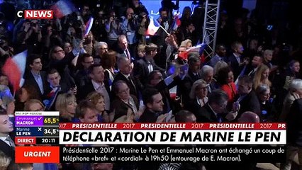 Regardez l'intégralité du discours de Marine le Pen juste après l'annonce des résultats