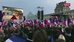 élection d'Emmanuel Macron: ambiance sur l'esplanade du louvre