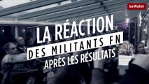 La réaction des militants FN après la défaite de Marine Le Pen