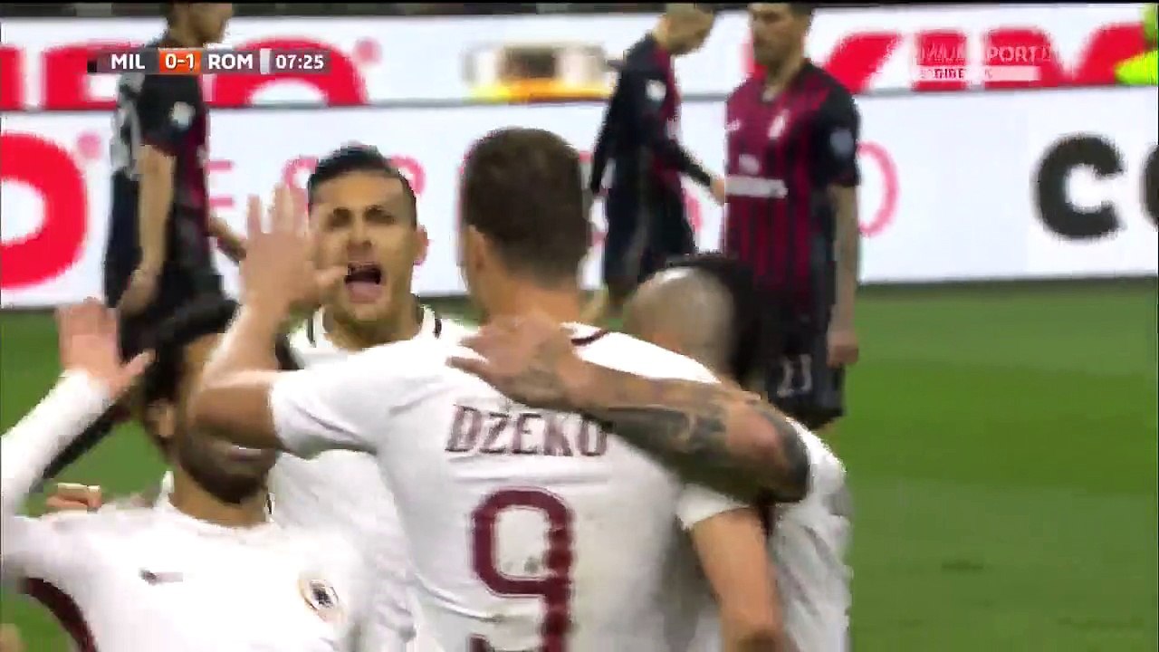 Edin Dzeko Goal HD - AC Milan 0 - 1 AS Roma - 0...
