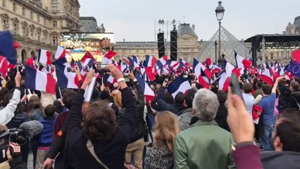 Jubilation at Louvre as Macron Victory Announced