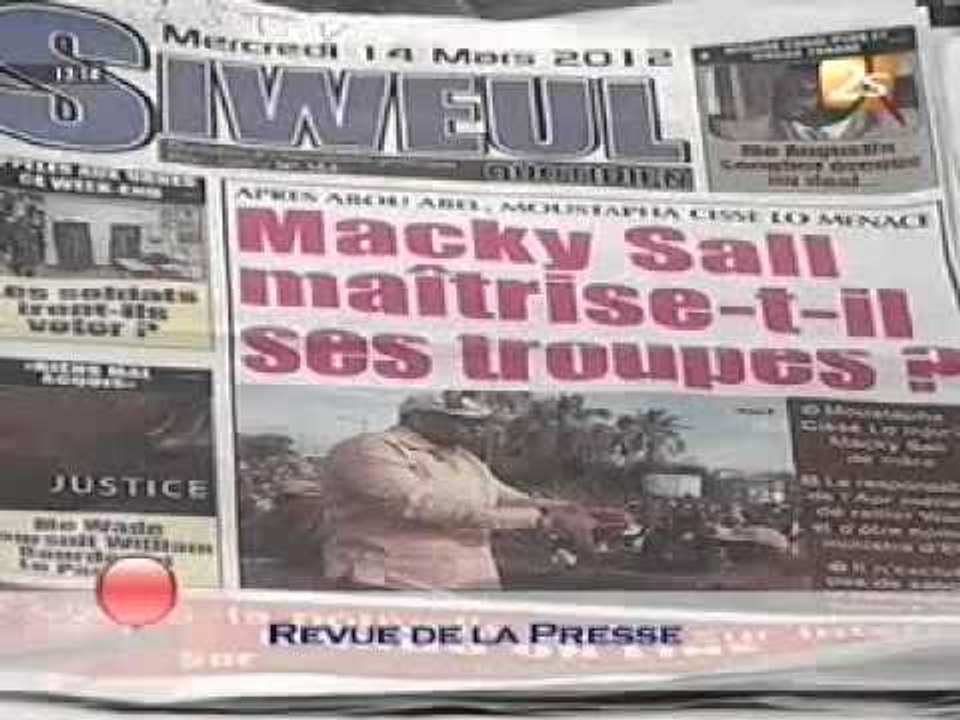 [JT 13h en Wolof] Xibaar yi du 14 mars 2012 - p...