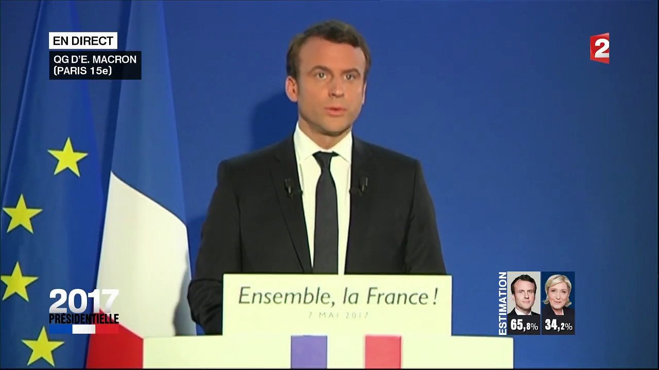 Présidentielle : Le discours d'Emmanuel Macron
