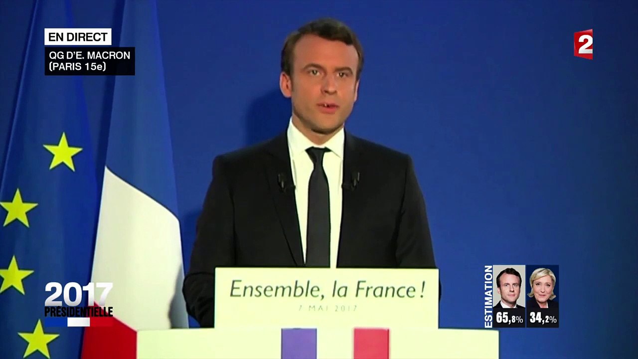 Emmanuel Macron président : son discours de victoire