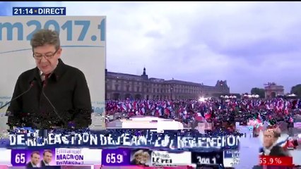 Mélenchon: "Ce soir s'achève la présidence la plus lamentable de la Ve République"