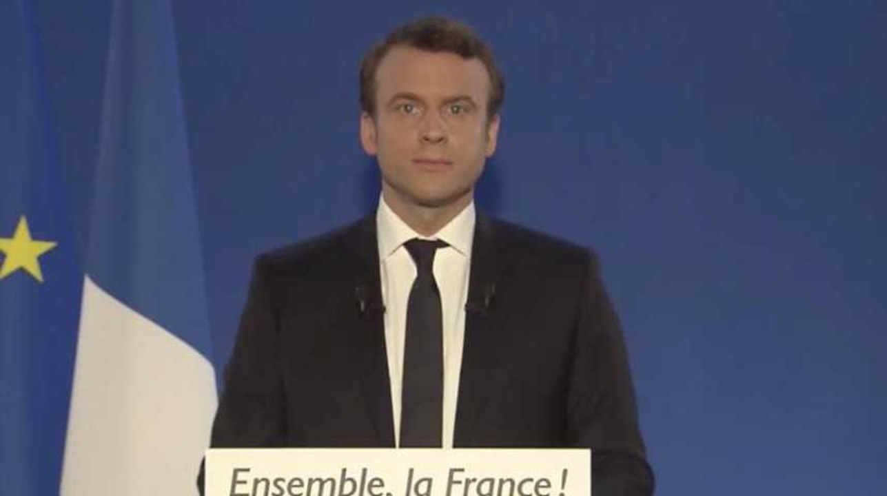 Le discours d'Emmanuel Macron, nouveau président de la république