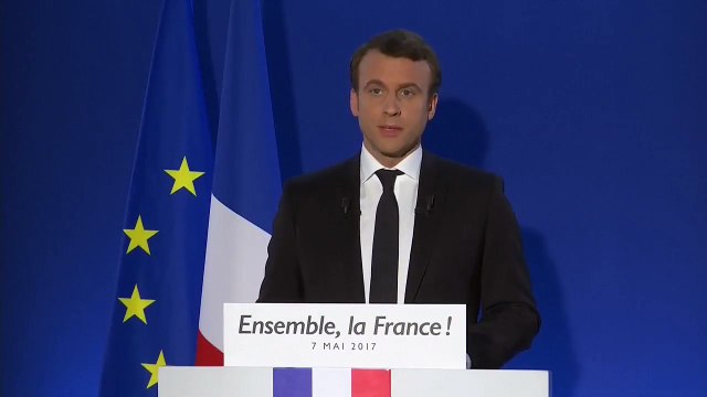 Discours d'Emmanuel Macron après les résultats du Second Tour le 7 mai 2017