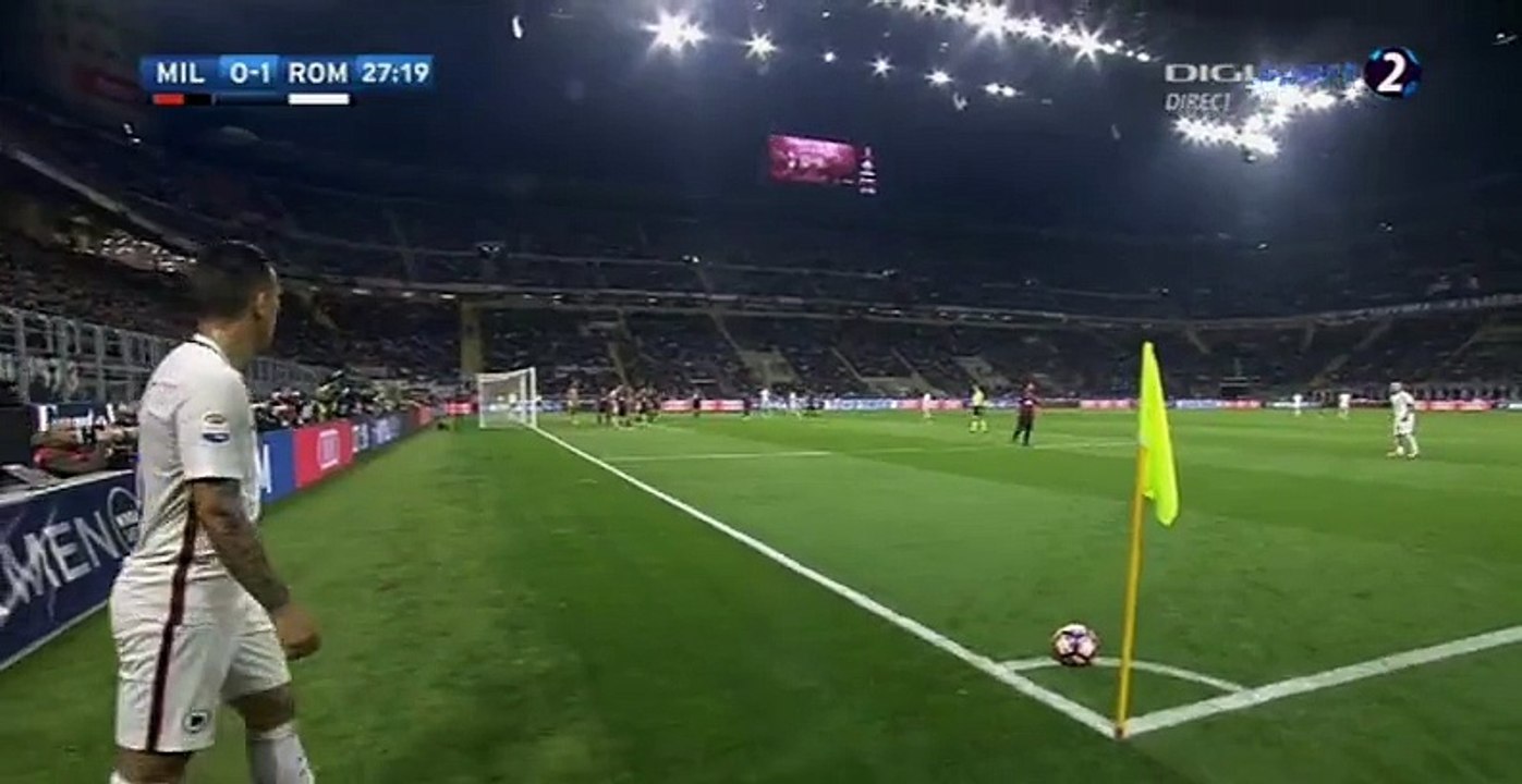 Edin Džeko Goal HD - AC Milan 0-2 AS Roma 07.05.2017 HD