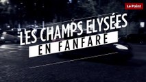 Les Champs-Elysées en fanfare après la victoire d'Emmanuel Macron