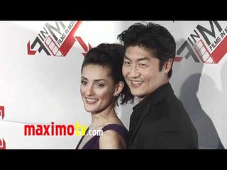 BRIAN TEE and MIRELLY TAYLOR at "BLOOD OUT" Premiere Red Carpet