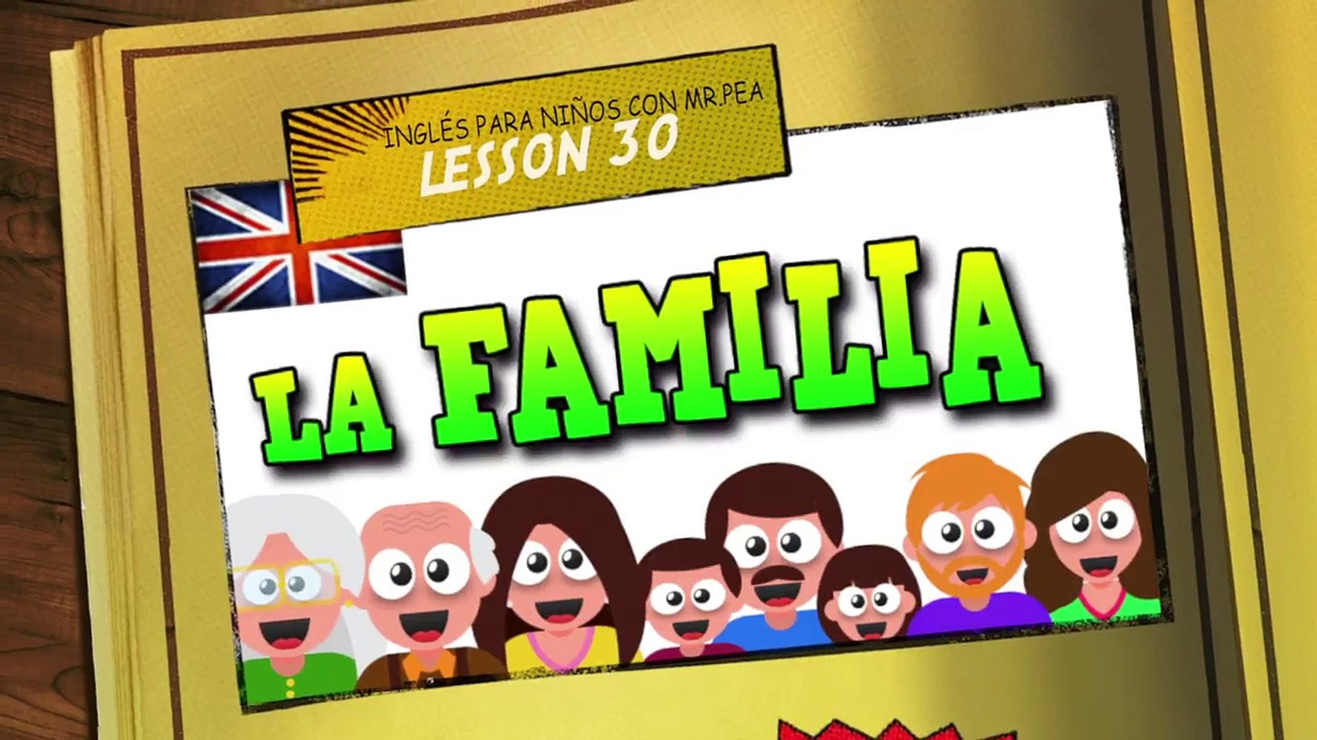 LA FAMILIA EN INGL S APRENDE INGL S CON MR PEA ENGLISH FOR KIDS