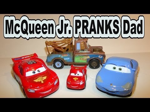 Bad Baby Lightning McQueen Jr. PRANKS Daddy Lightning McQueen in Pixar Cars 3 Nightmare Cars