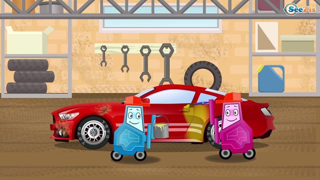 Малышам и их родителям Мультики про машинки Экскаватор Потрепал Гоночку в Городке