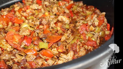 Pizza tavasinda sac kavurma Tarifi# Türkische Fleischpfanne#Ramazan tarifleri