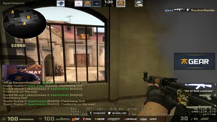 CSGO: Flusha insane 1v4