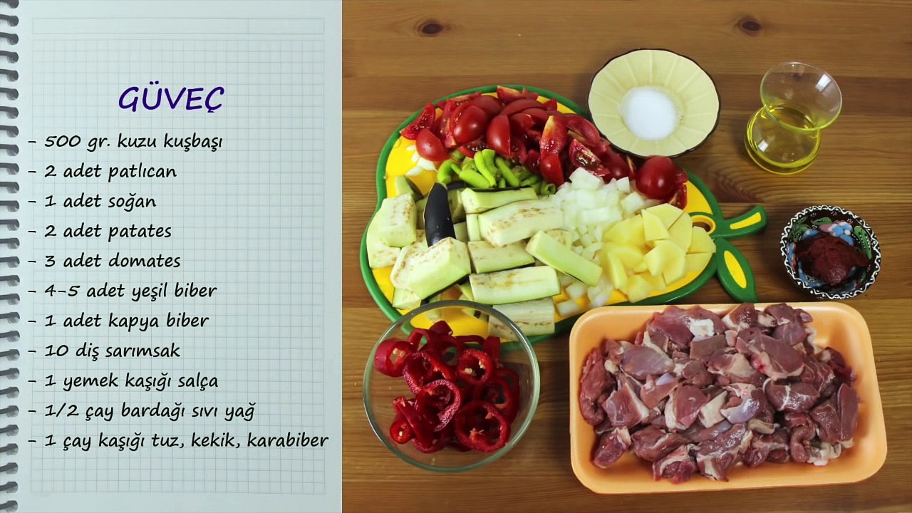 Etli Güveç Tarifi - Güveçte Sebzeli Etli Türlü - Sebzeli Etli Güveç Yemeği - Güveç Nasıl Yapılır