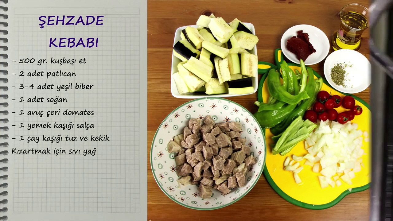 Şehzade Kebabı Tarifi - Fırında Etli Patlıcanlı Kebap - Evde Yapılabilecek Lezzetli Bir Fırın Yemeği