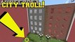 PopularMMOs Minecraft׃ RIDICULOUS CITY TROLLING!!! - Find The Stone Button - Custom Map