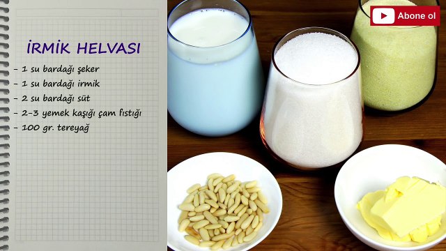 İrmik Helvası - Sütlü İrmik Helvası - Helva Tarifi