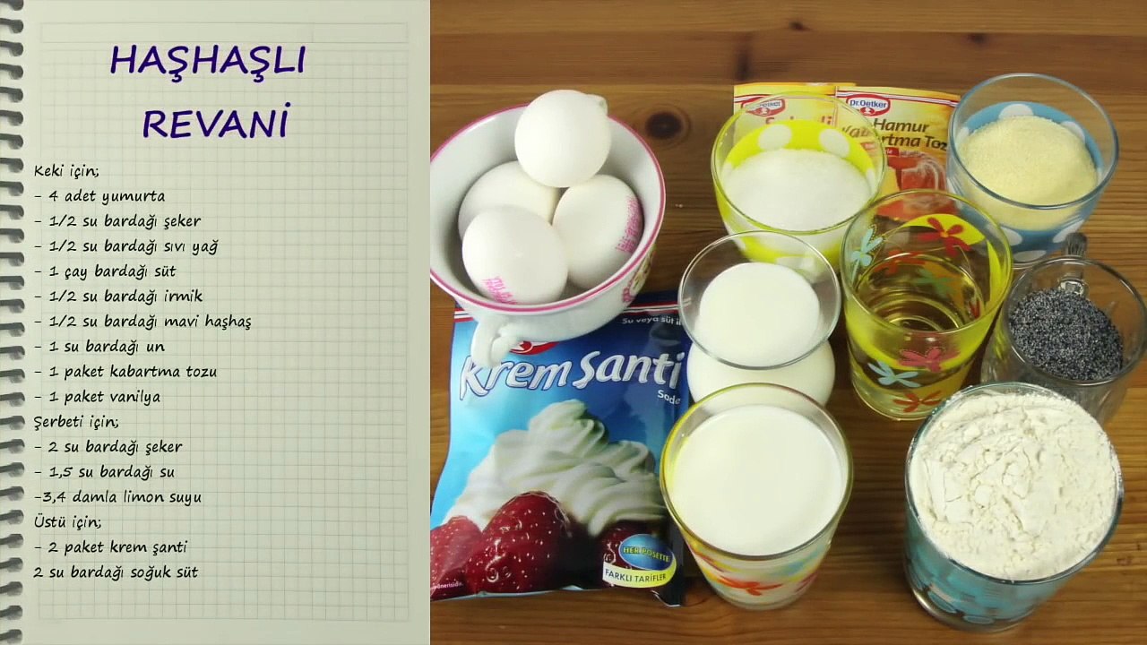 Haşhaşlı Revani - Haşhaşlı Tatlı - Haşhaşlı Revani Tatlısı