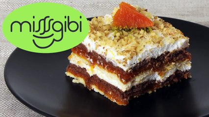 Balkabaklı Pasta - Balkabağı Pastası - Bisküvili Balkabağı Tatlısı