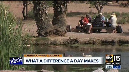 Valley cool down bringing out hikers