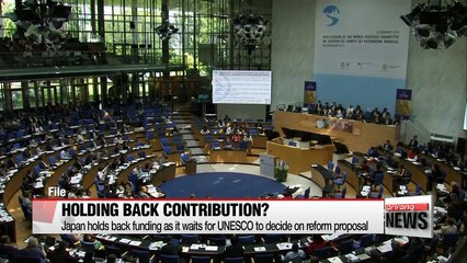 Japan pulls back UNESCO funding as decision on reform proposal lingers