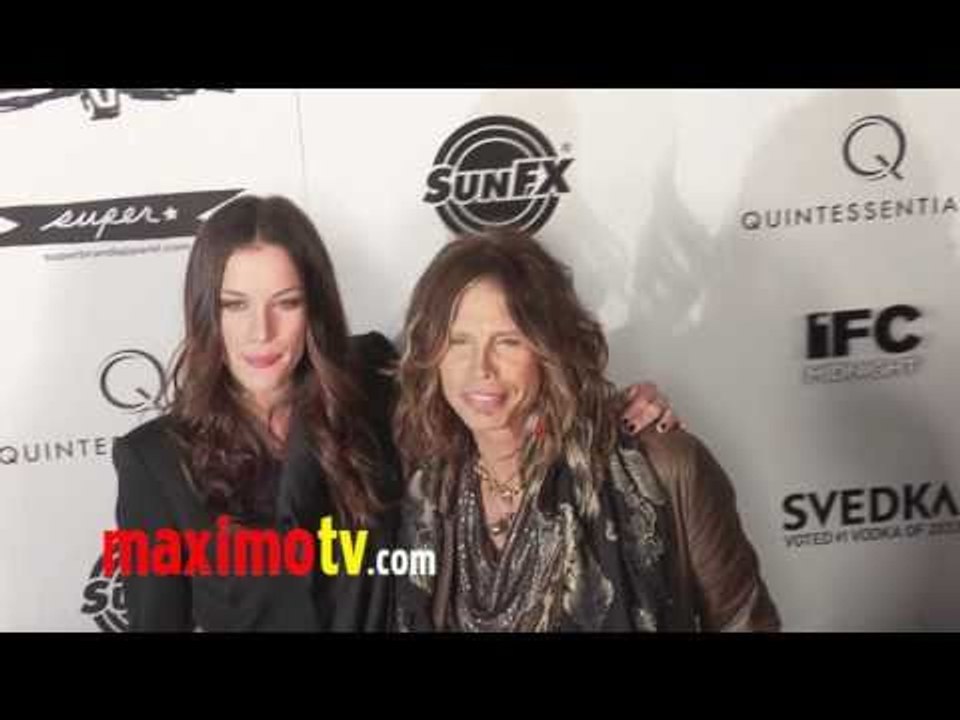 STEVEN TYLER & LIV TYLER at "SUPER" Los Angeles PREMIERE