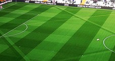Beşiktaş, Derbi Öncesi Vodafone Arena'nın Çimlerine Özel Şekil Verdi