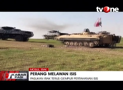 Pasukan Militer Irak Terus Gempur Pertahanan ISIS