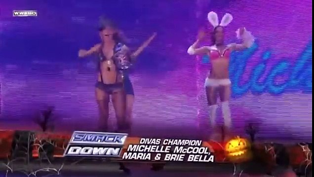 WWE Michelle McCool, Maria and Brie Bella vs Maryse show
