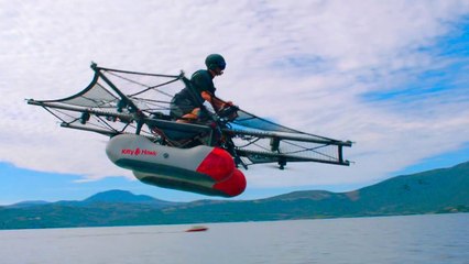 VÍDEO: El coche volador de Google, se llama Kitty Hawk Flyer