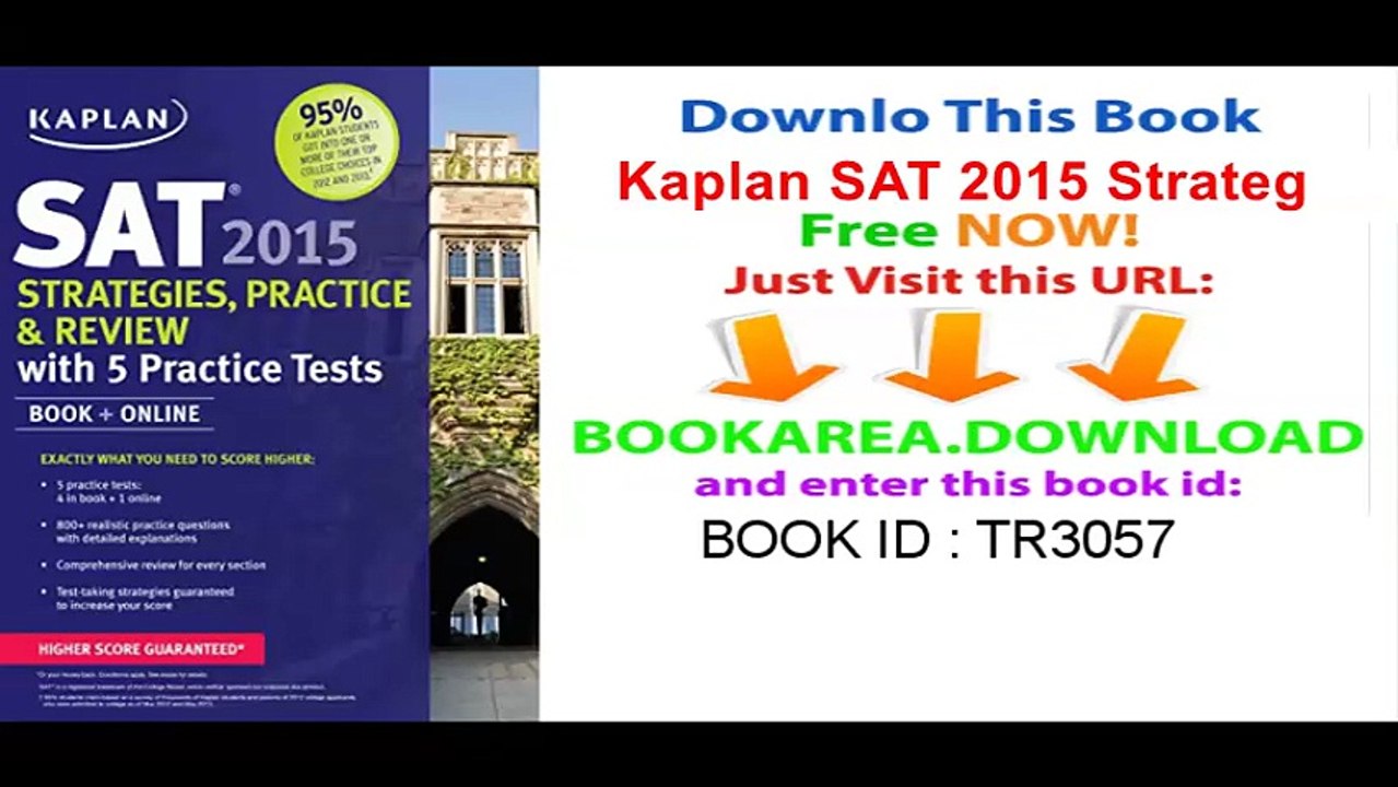 Kaplan SAT 2015 Strategies, Practice and Review with 5 Practice Tests_ Book + Online (Kaplan Test Prep)